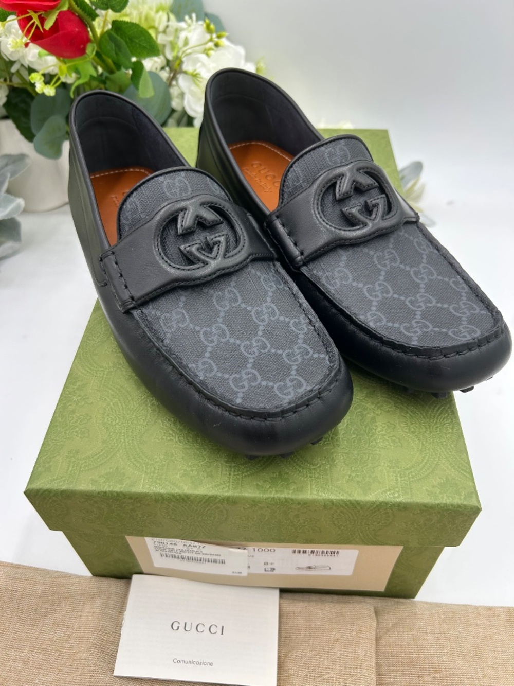 ****************Men’s Gucci interlocking G Driver loafers. Size 8.5.(fits 9 US) - Picture 8 of 8